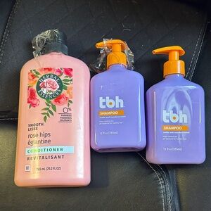 Herbal Essences Rose Hips Conditioner & tbh Purple Shampoo Duo - Pink & Purple